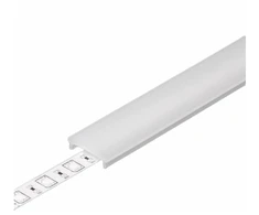 LED juostos profilio dangtelis F CLICK, baltas, 20m ritė