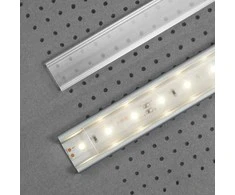 Bikuvalt LED juostos profilio dangtelis F CLICK, skaidrus, 2m