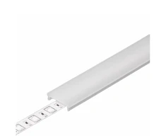 Bikuva.lt LED juostos profilio dangtelis F CLICK, baltas, 3m