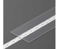 LED juostos profilio dangtelis H SLIDE, skaidrus, 2m