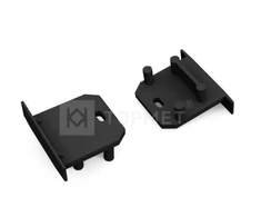 Bikuva.lt LED juostos profilio DEEP10 Gen2 SQ užbaigimo elementai su skyle, juodi