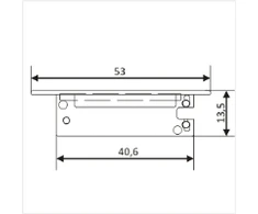 Bikuva.lt LED juostos profilio FLAT8 užbaigimo elementai, juodi, 2vnt.