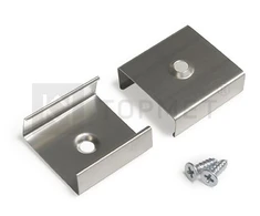 LED juostos profilio LINEA-IN20 tvirtinimo elementai U7, komplekte 2 vnt.
