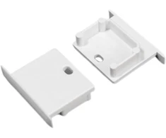 Bikuva.lt LED juostos profilio LINEA-IN20 užbaigimo elementas su skyle, baltas