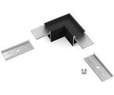 Bikuva.lt LED juostos profilio LINEA20 kampinė jungtis, juoda