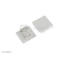 LED juostos profilio LINEA20 užbaigimo elementas, pilkas