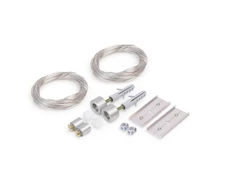 Bikuvalt LED juostos profilio pakabinimo rinkinys, 50V, sidabrinės spalvos, 2vnt.