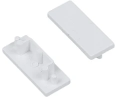 Bikuva.lt LED juostos profilio SURFACE14.v2 užbaigimai, balti, 2vnt.