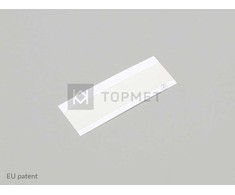 LED juostos profilio termo juosta 45x10mm, lipni, dviguba.