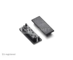 Bikuvalt LED juostos profilio VARIO30-01 užbaigimo elementas, juodas.
