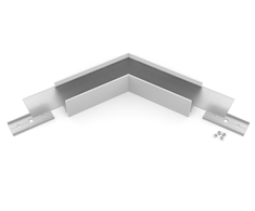 LED juostos profilio VARIO30-02 120 laipsnių kampinis sujungimas, anoduotas aliuminis