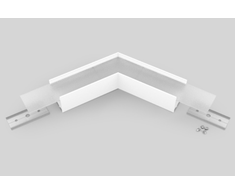 LED juostos profilio VARIO30-02 120 laipsnių kampinis sujungimas, baltas