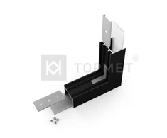 LED juostos profilio VARIO30-02 270 laipsnių kampinis sujungimas, juodai anoduotas
