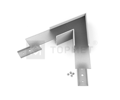 LED juostos profilio VARIO30-02 60 laipsnių kampinis sujungimas, anoduotas aliuminis