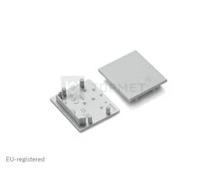 Bikuva.lt LED juostos profilio VARIO30-02 užbaigimo elementų komplektas, pilkas.