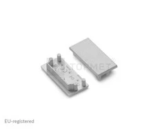 LED juostos profilio VARIO30-04 užbaigimo elementas, pilkas.