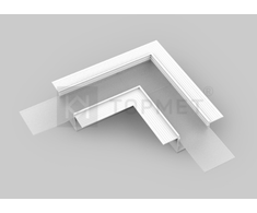 LED juostos profilio VARIO30-05 90 laipsnių kampinis sujungimas, baltas