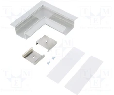 Bikuva.lt LED juostos profilio VARIO30-05 kampinis sujungimas 90 laipsnių, anoduotas