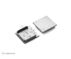 Bikuva.lt LED juostos profilio VARIO30-08ABCD užbaigimo elementai, pilki, 8vnt