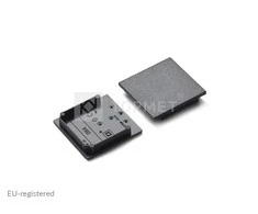 LED juostos profilio VARIO30-08ABCD užbaigimo elementai, juodi, 8vnt.