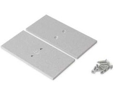LED juostos profilio VARIO30-32 užbaigimo elementas metalinis, sidabro spalvos, 2vnt.