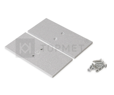 LED juostos profilio VARIO30-32 užbaigimo elementas metalinis, sidabro spalvos, 2vnt.