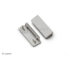 Bikuvalt LED juostos profilio WIDE24 užbaigimo elementas, pilkas