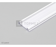 LED juostos profilis ARC12 CD/U5, baltas, 2m