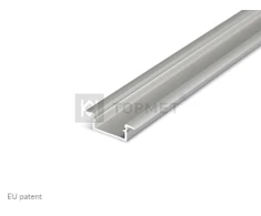 Bikuva.lt LED juostos profilis BEGTIN12 J/S, anoduotas aliuminis, 2m