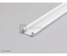 Bikuva.lt LED juostos profilis BEGTIN12 J/S, baltas, 2m