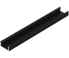 LED juostos profilis BEGTON12 J/S, juodas, 2m