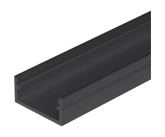 Bikuva.lt LED juostos profilis BEGTON12 J/S, juodas, 2m