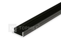 Bikuvalt LED juostos profilis BEGTON12, juodai anoduotas, 3m