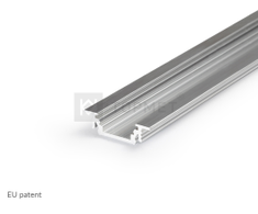 LED juostos profilis GROOVE10 BC/UX, neanoduotas aliuminis, 2m