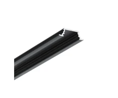 LED juostos profilis GROOVE10.V2 A1C/U, juodas, 2m