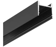 LED juostos profilis HOOD14 F/UI, juodas, 2m