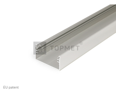 LED juostos profilis LOWI, neanoduotas aliuminis, 2m
