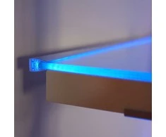 Bikuvalt LED juostos profilis MIKRO10, anoduotas aliuminis, 2m, su plokštele LED juostos montavimui