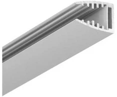 Bikuvalt LED juostos profilis MIKRO10, anoduotas aliuminis, 2m, su plokštele LED juostos montavimui