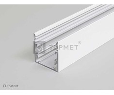 LED juostos profilis PHIL53, baltas, 2m