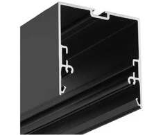 Bikuva.lt LED juostos profilis PHIL.V2, juodas, 2m