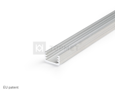 LED juostos profilis SLIM8 AC2/Z, neanoduotas aliuminis, 2m