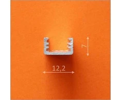 LED juostos profilis SLIM8, baltai dažytas, 3m