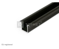 Bikuva.lt LED juostos profilis SMART-IN10 AC2/Z, juodas, 2m