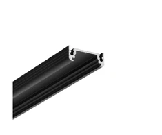 Bikuva.lt LED juostos profilis SURFACE14 EF/TY, juodas, 2m