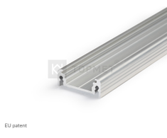 LED juostos profilis SURFACE14, neanoduotas aliuminis, 2m