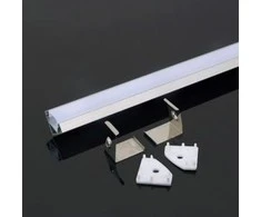 LED juostos profilis V-TAC, aliuminis, 2000x19x19mm, baltos spalvos.