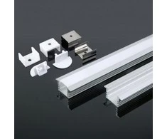 LED juostos profilis V-TAC, aliuminis, 2000x24.5x12.2mm, baltos spalvos.