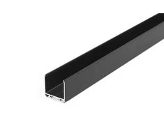 Bikuva.lt LED juostos profilis VARIO30-08, skirtas maitinimo šaltiniui uždengti, juodai anoduotas, 2m