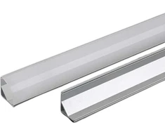 V-tac LED kampinis profilis su dangteliu ir montavimo priedais, sidabro sp., 2m